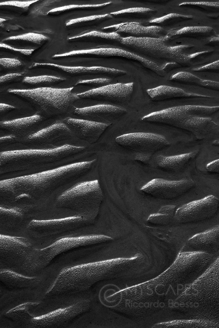Sand shapes at Flakstad beach - Norway