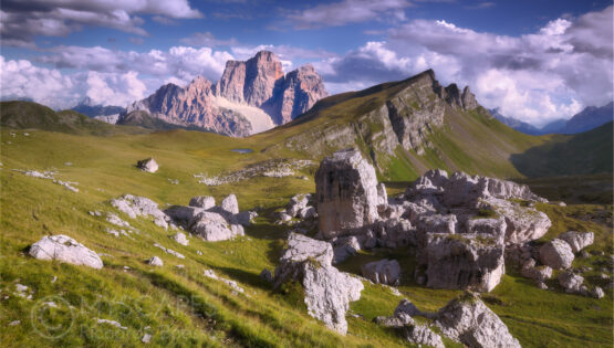 Mondeval plateau and Mount. Pelmo - Italy